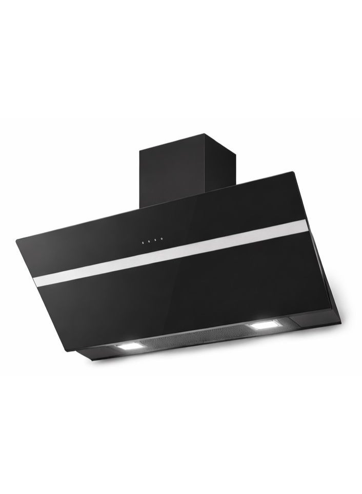 Simfer Decorative 90 cm black glass Hood - 650 motor - 3 speeds - LED lights - Carbon Filter -BH90D01 - Image 2